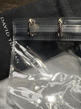 David Yurman Petite X Hoop Sterling Silver & 18kt gold earrings 12.6mm